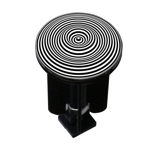 Decorated Sink Plug Design '3D Circles'