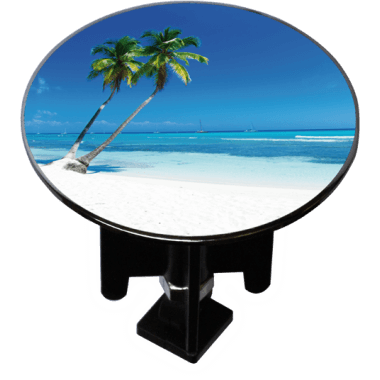 Bouchon bonde lavabo motif design Plage de palmiers Bouchon bonde lavabo motif design Plage de palmiers