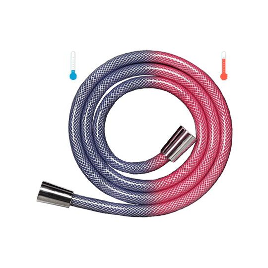 Shower Hose Model Duocolor -temperatures