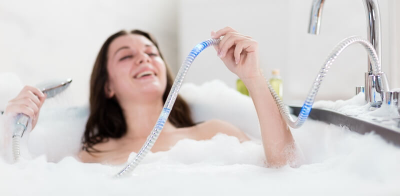 The first LED shower hose!