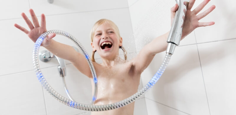 The LED shower hose